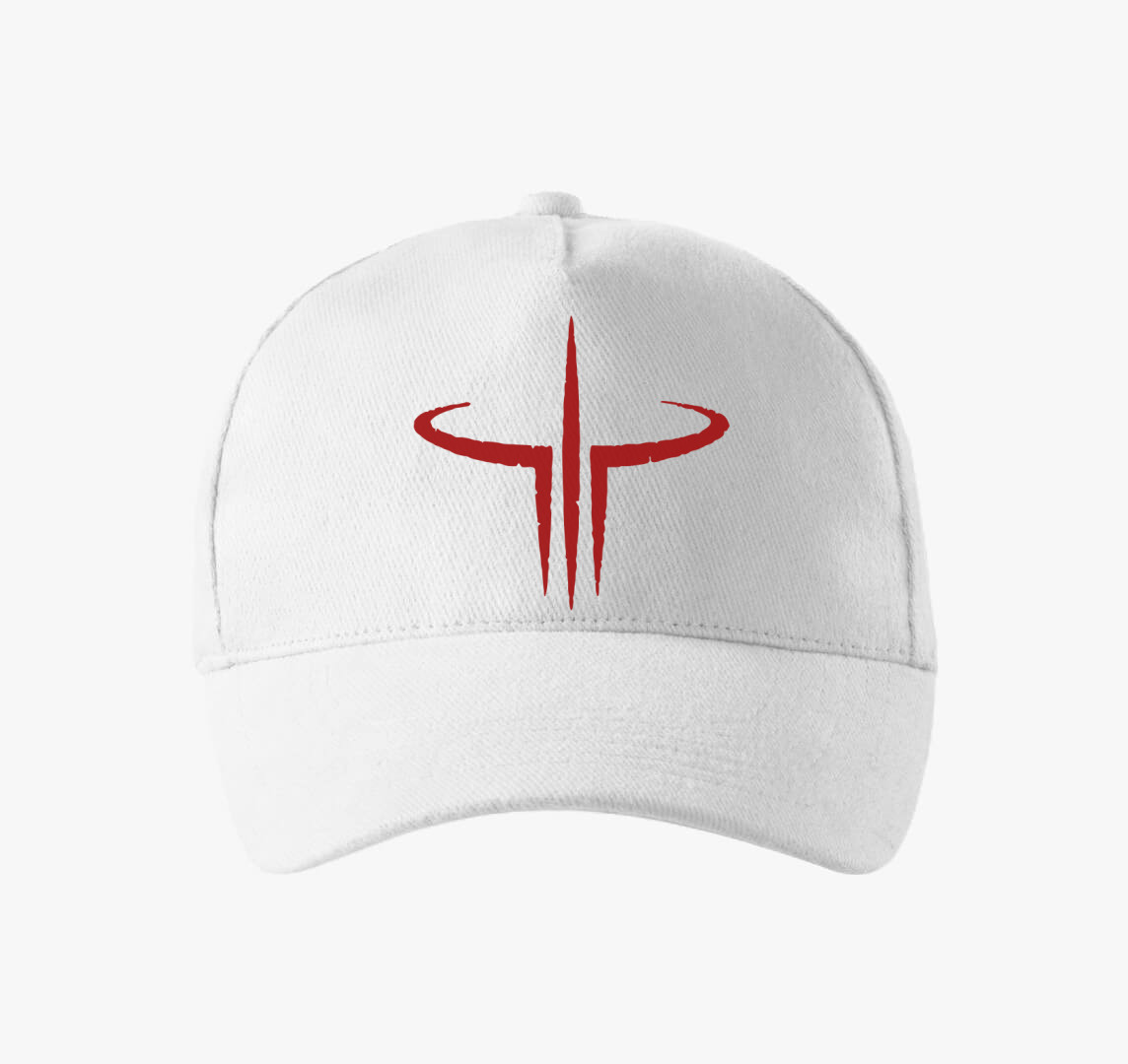 Quake 3 logo baseball sapka — Fehér