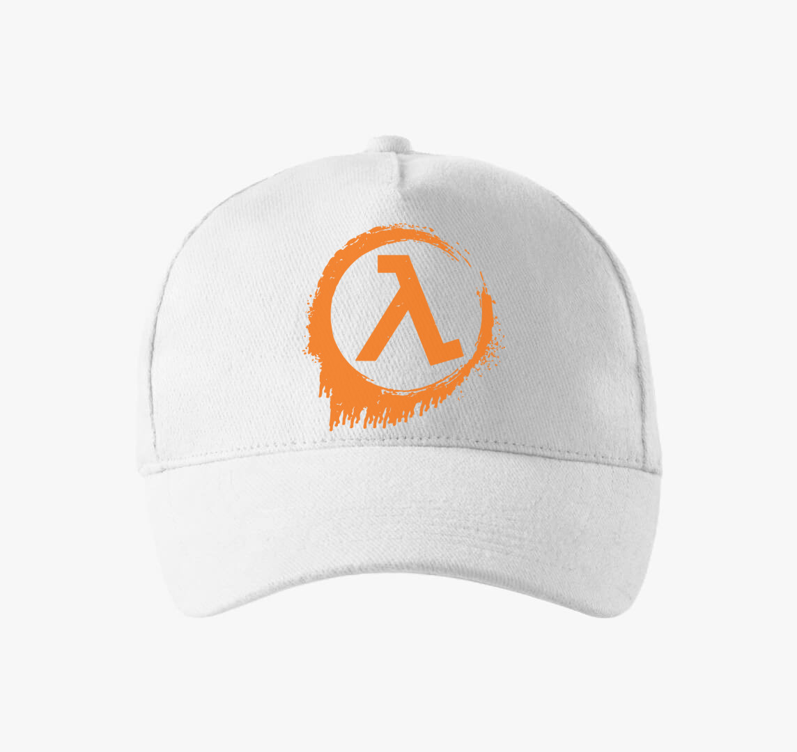 Half Life logo baseball sapka — Fehér