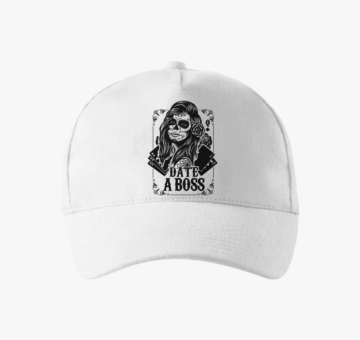 Date a boss baseball sapka — Fehér