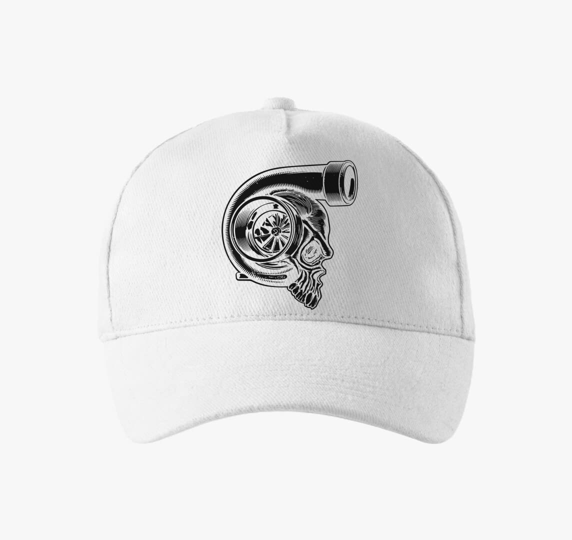 TurboSkull baseball sapka — Fehér
