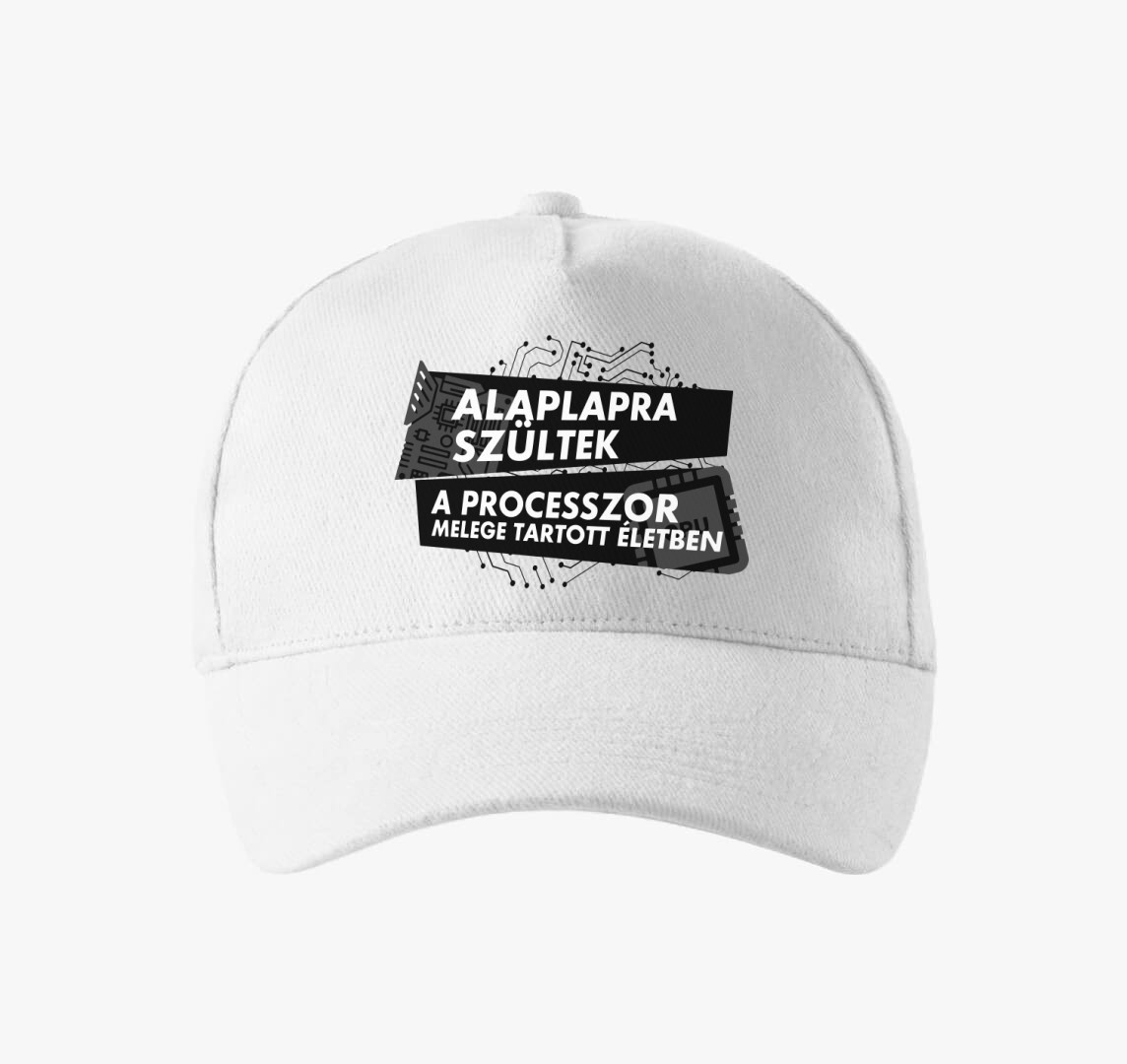 Alaplapra szültek baseball sapka — Fehér