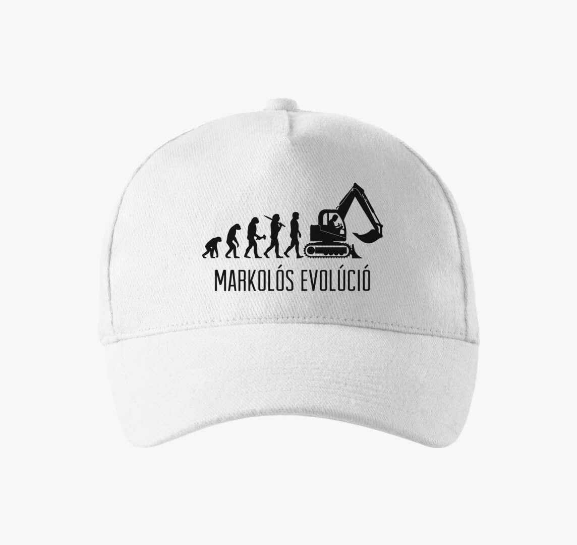 Markolós evolúció baseball sapka — Fehér