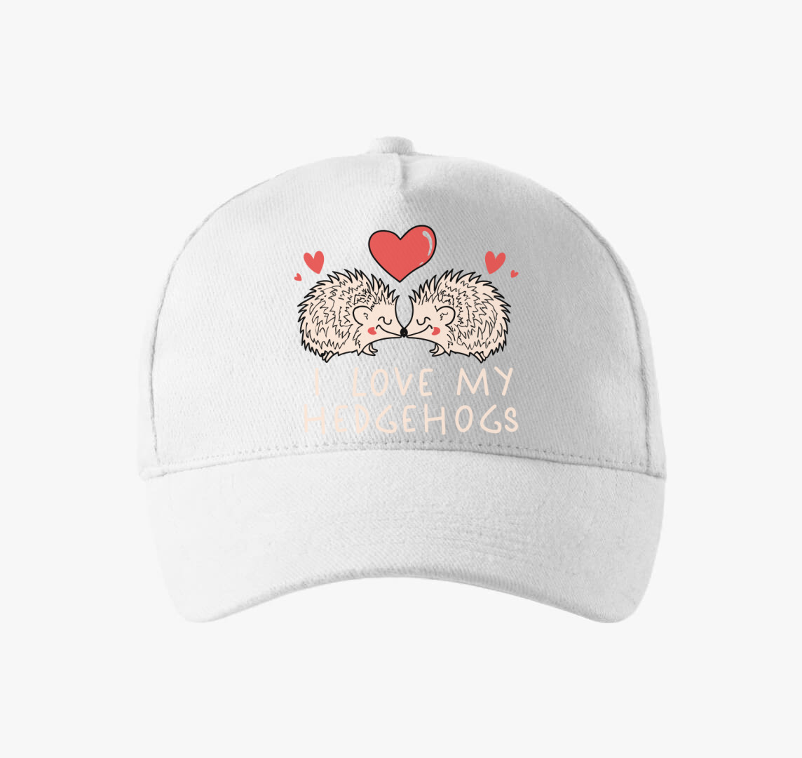 I love my hedgehogs baseball sapka — Fehér