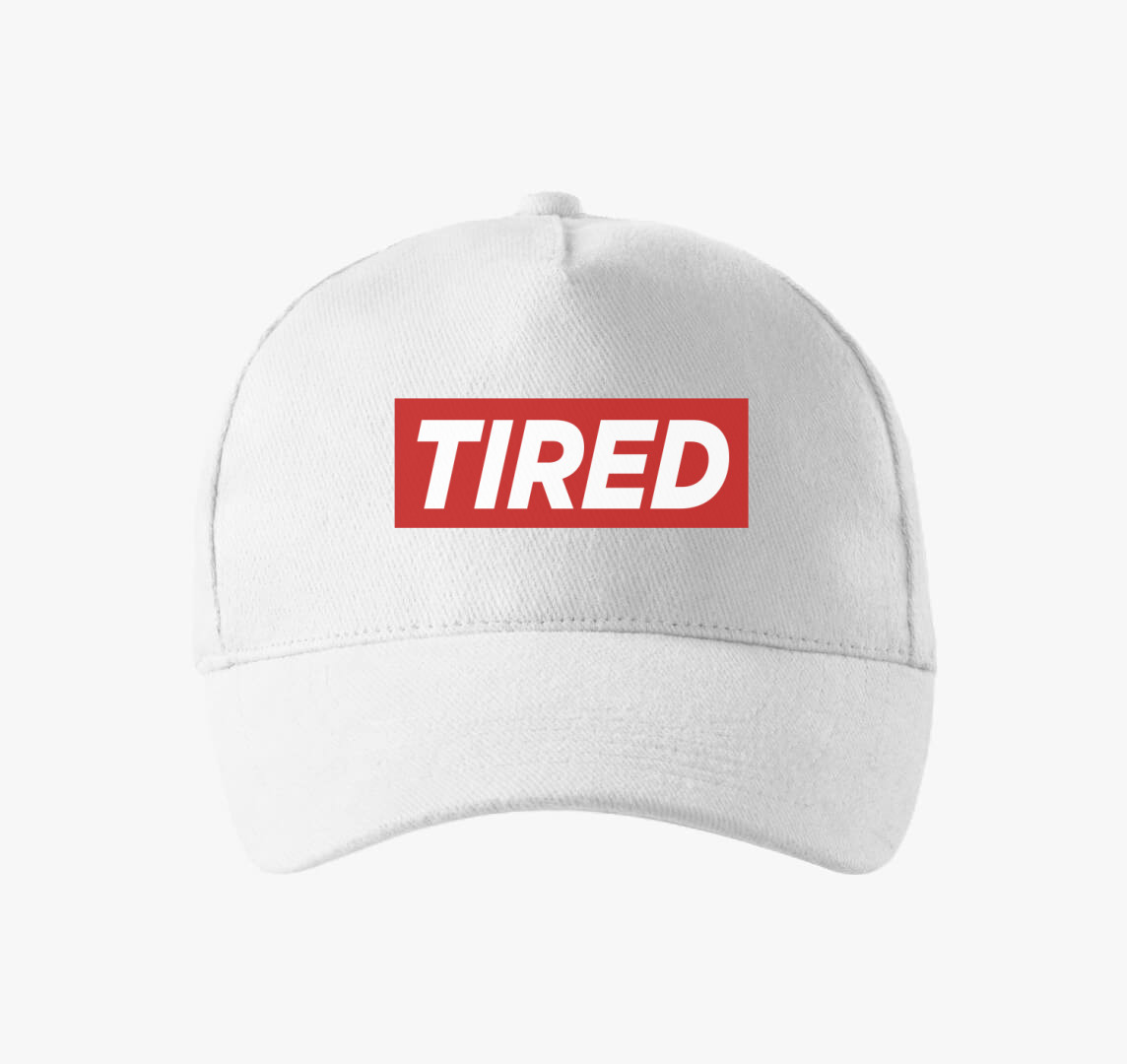 Tired Fáradt divat baseball sapka — Fehér