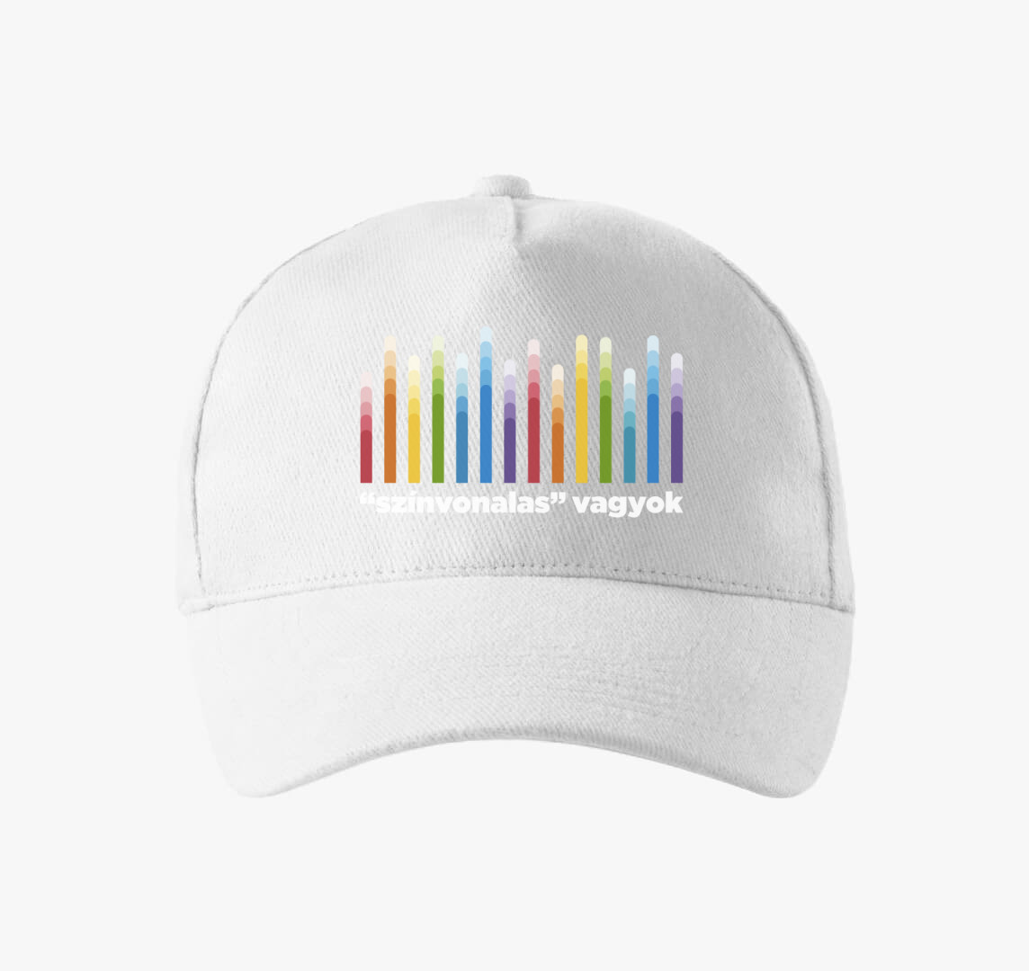 Színvolnalas design divat baseball sapka — Fehér