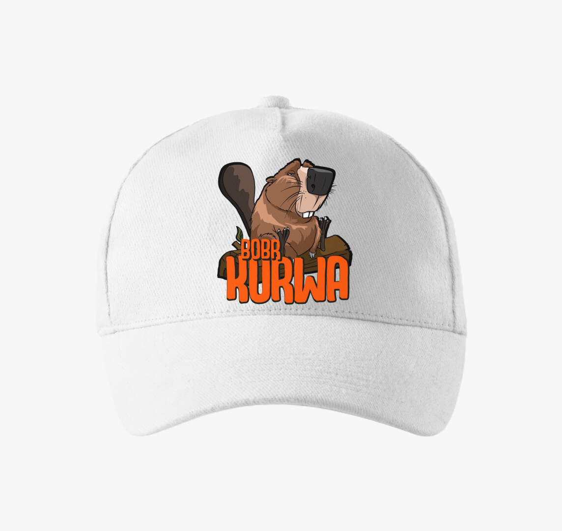 Bobr Kurwa vicces mém baseball sapka 2 — Fehér