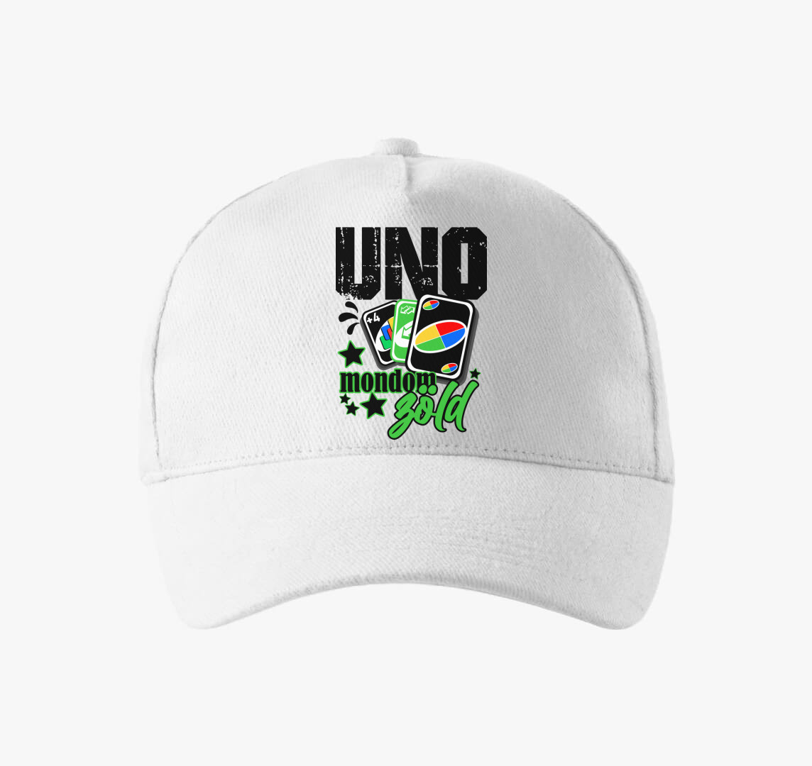 UNO kártya mindenkinek baseball sapka — Fehér