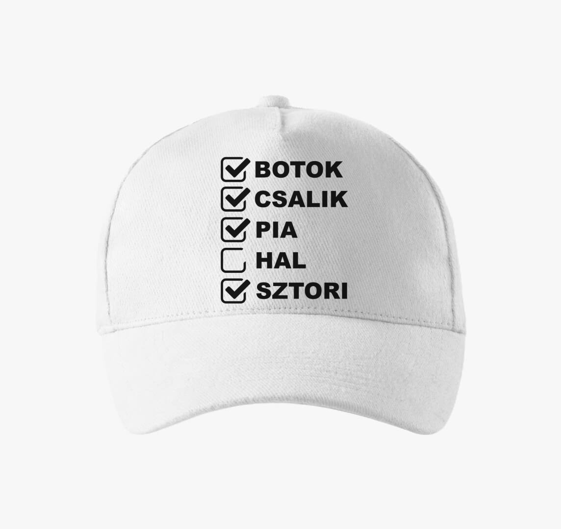 Horgászás hal nélkül baseball sapka — Fehér