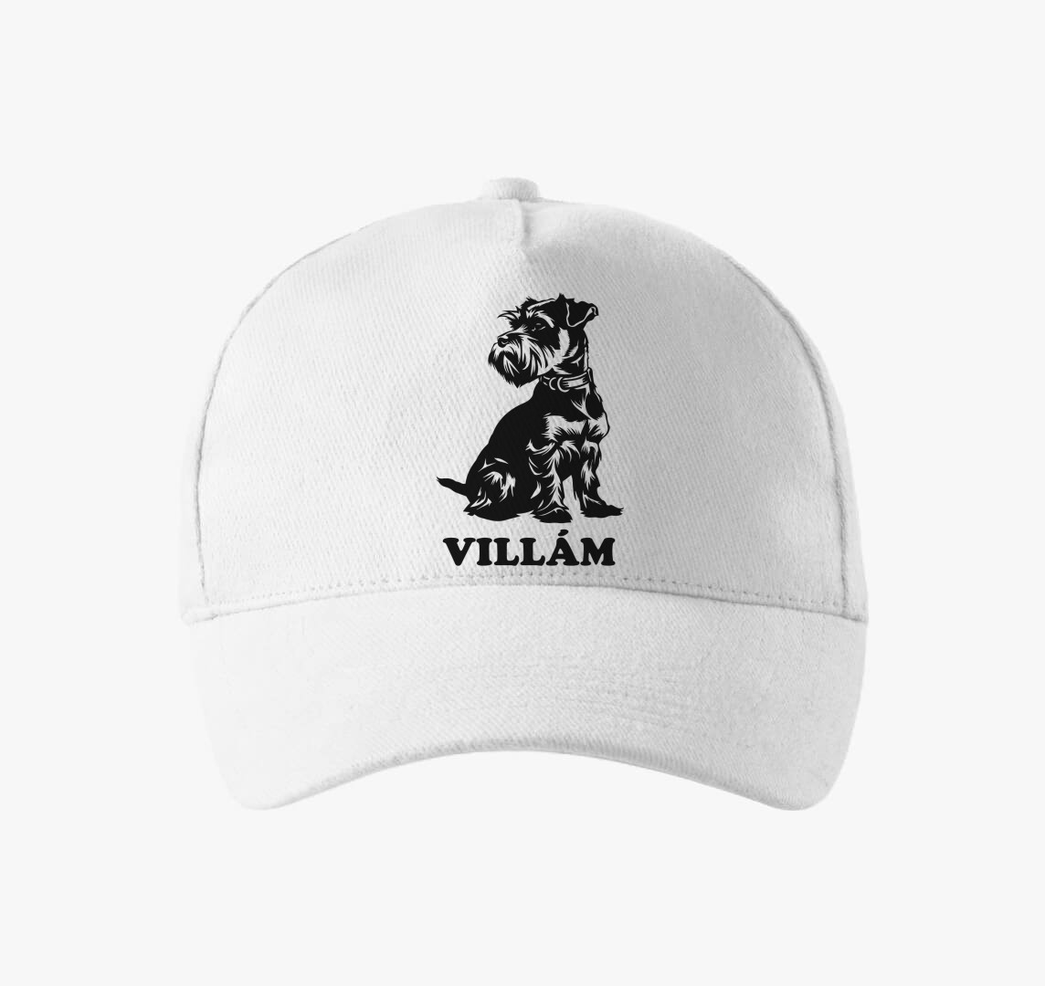 Schnauzer névvel 7 baseball sapka — Fehér