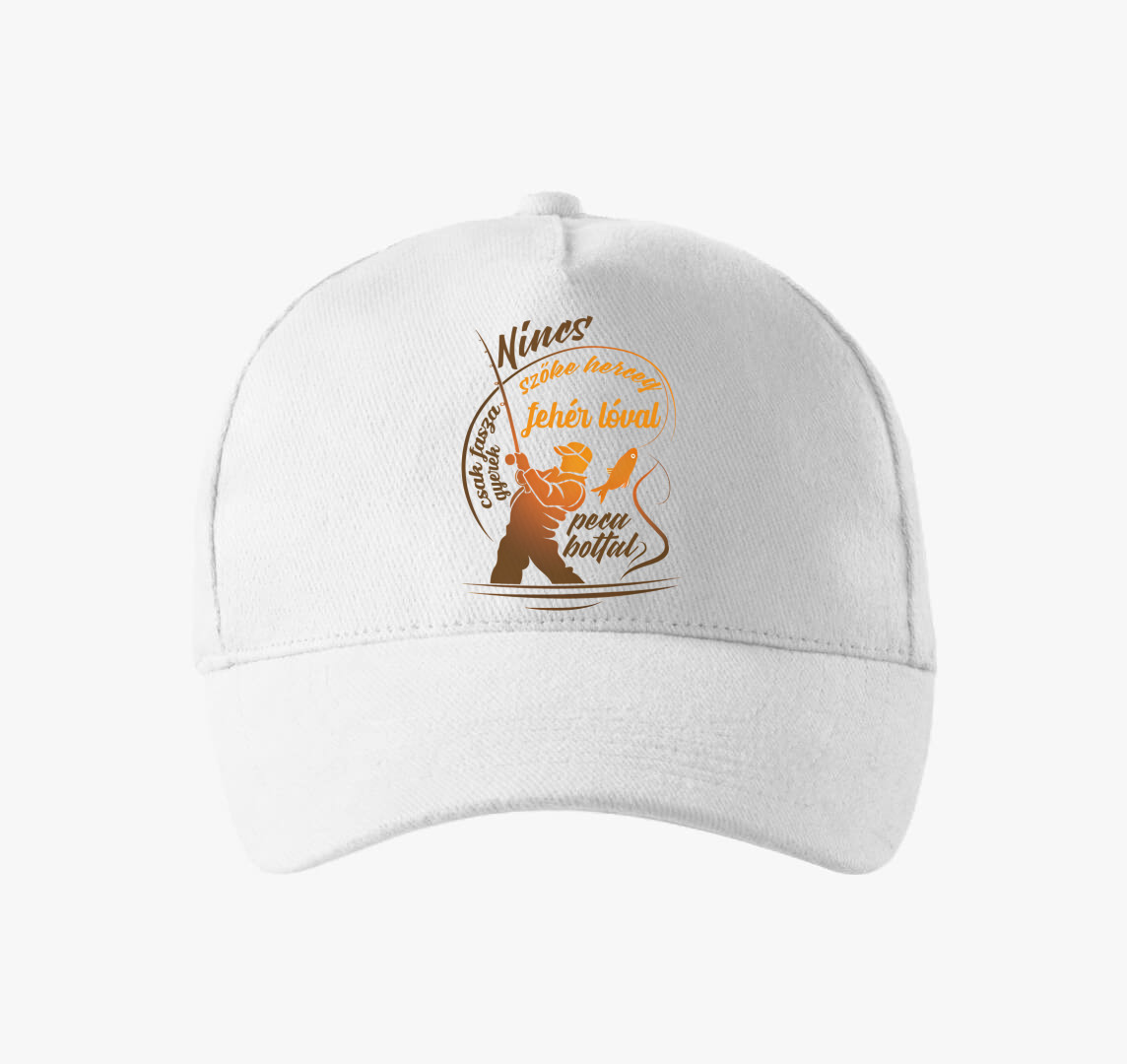 Nincs szőke herceg fehér lóval baseball sapka — Fehér