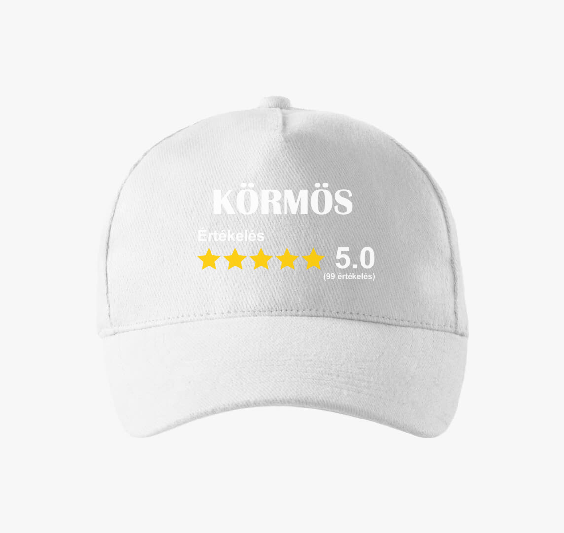 Körmös értékelős baseball sapka — Fehér