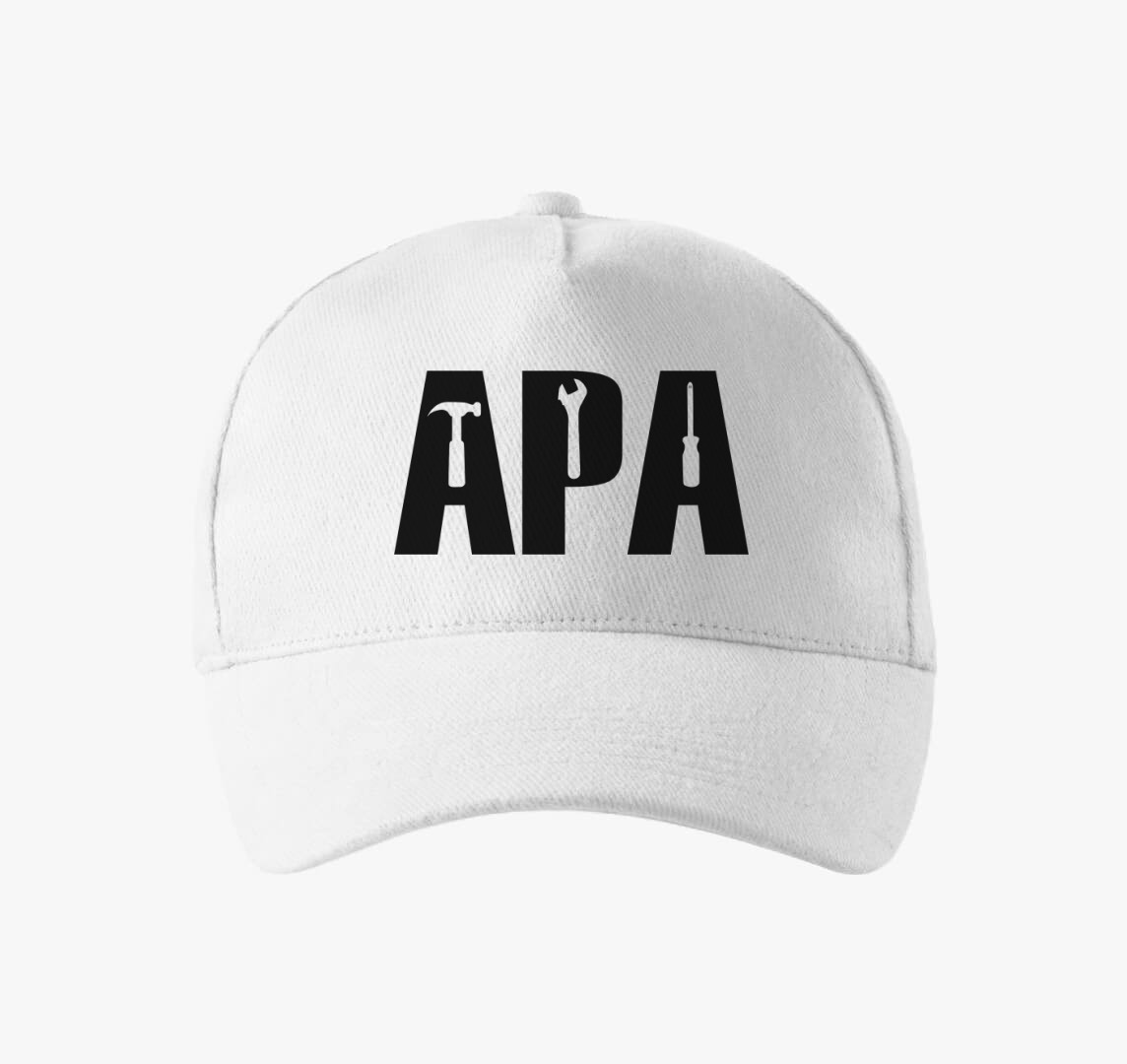 Apa szerelő baseball sapka — Fehér