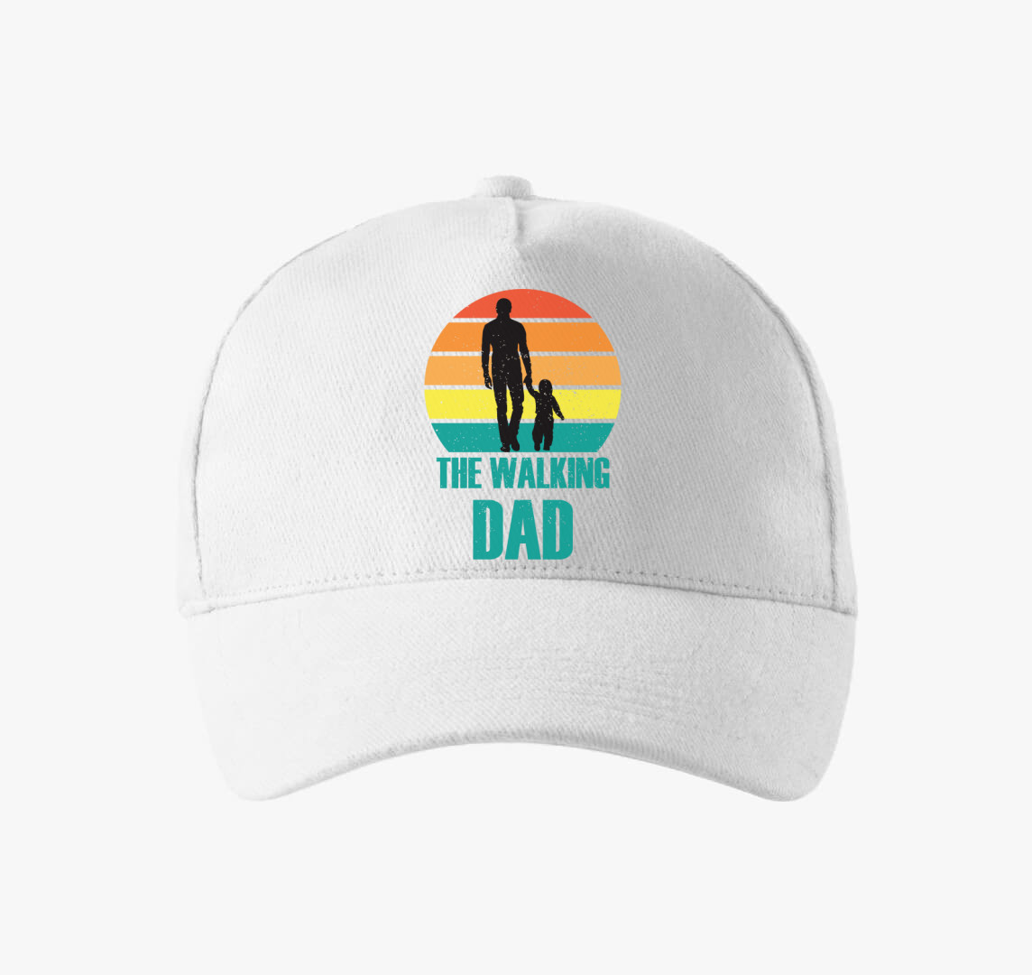 The walking dad mintás baseball sapka — Fehér