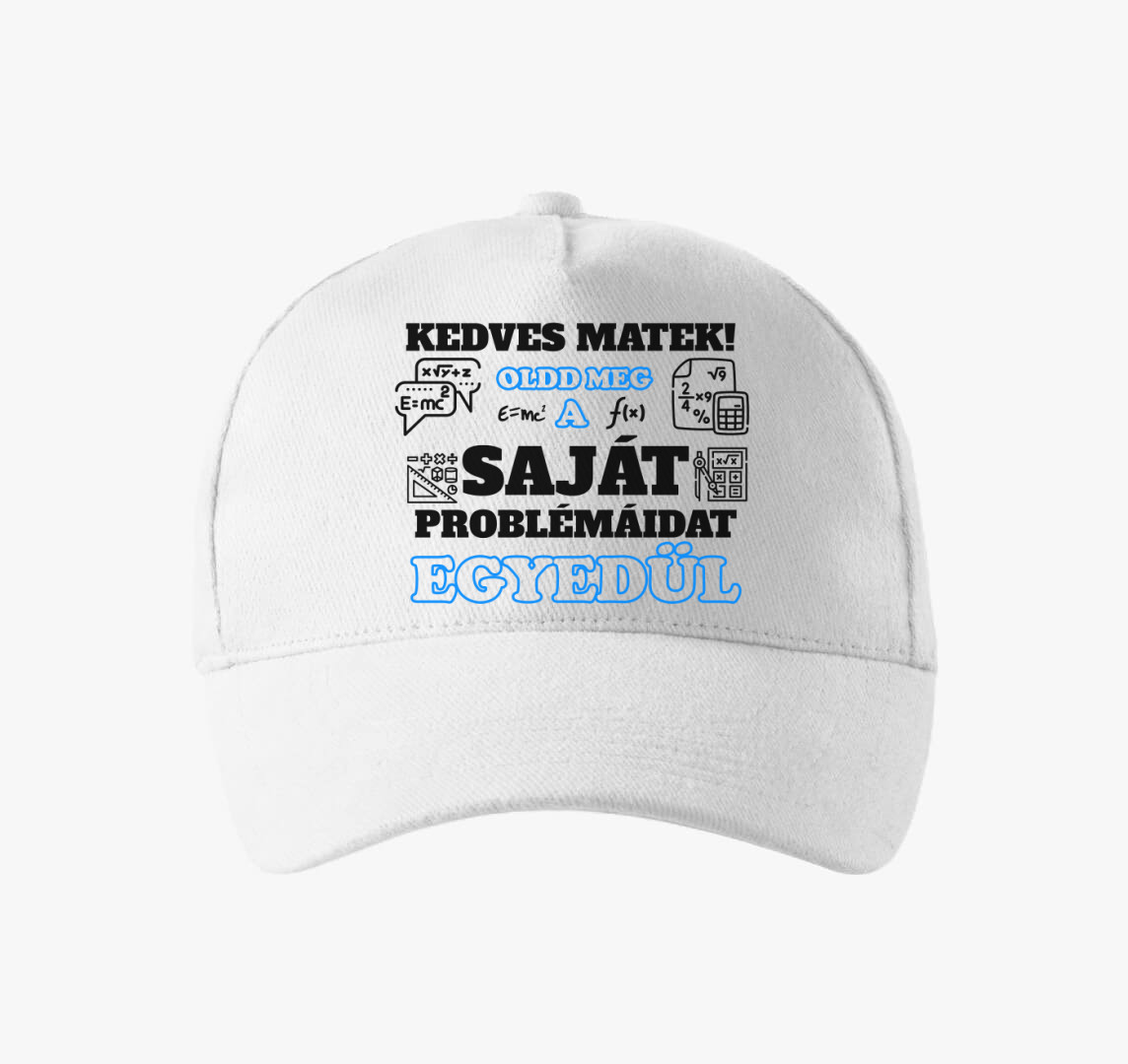 Kedves matek baseball sapka — Fehér