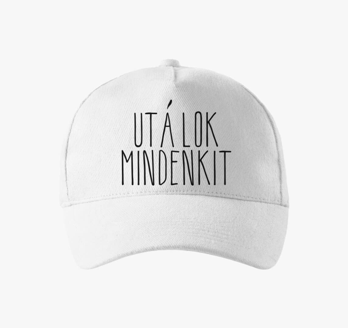 Utálok mindenkit baseball sapka — Fehér
