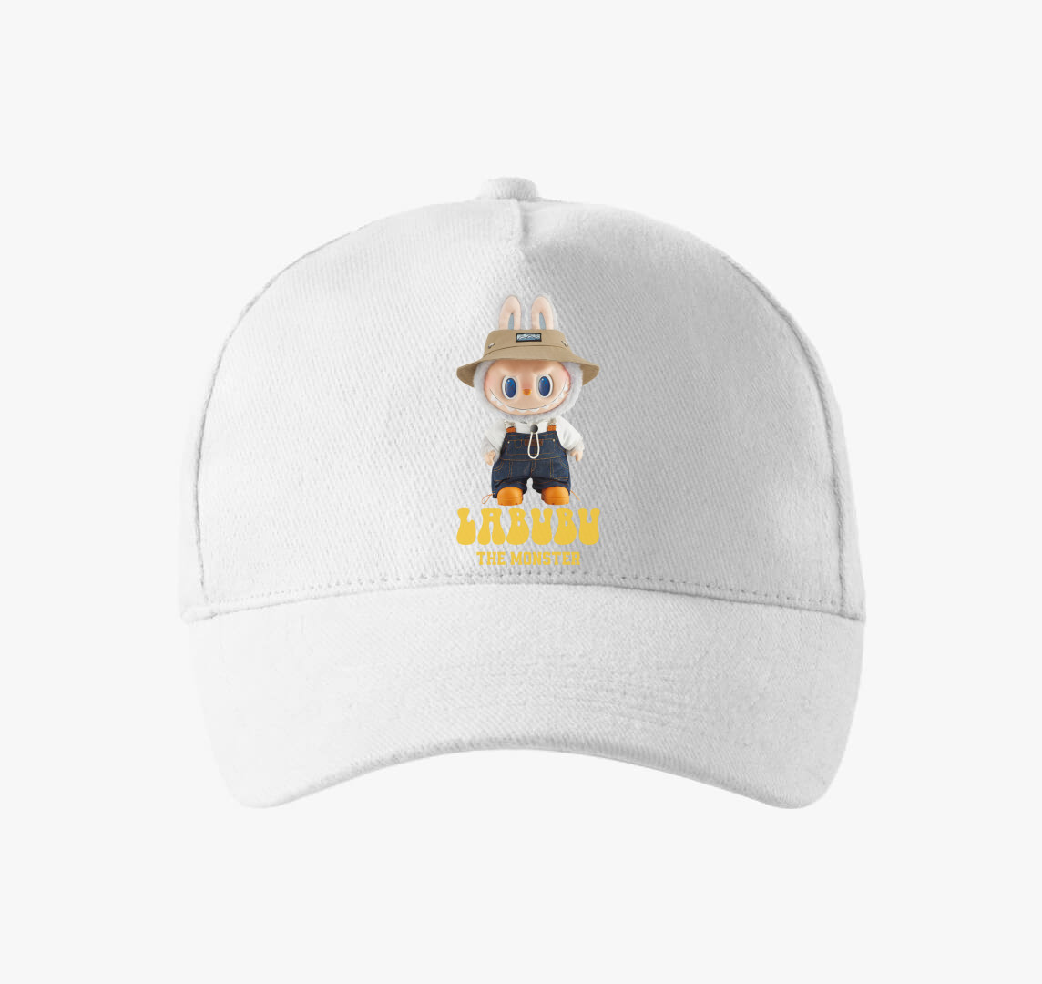 Sapkás labubu baseball sapka — Fehér