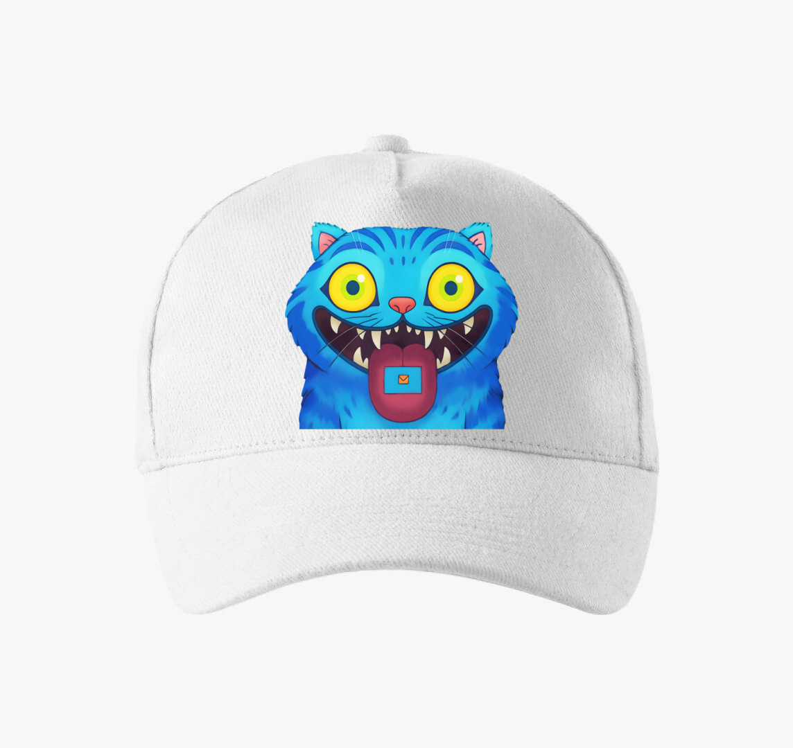 Derpy Tiger Mail baseball sapka — Fehér