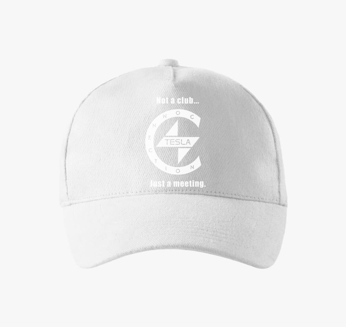 TeslaConnection Not a club... baseball sapka — Fehér