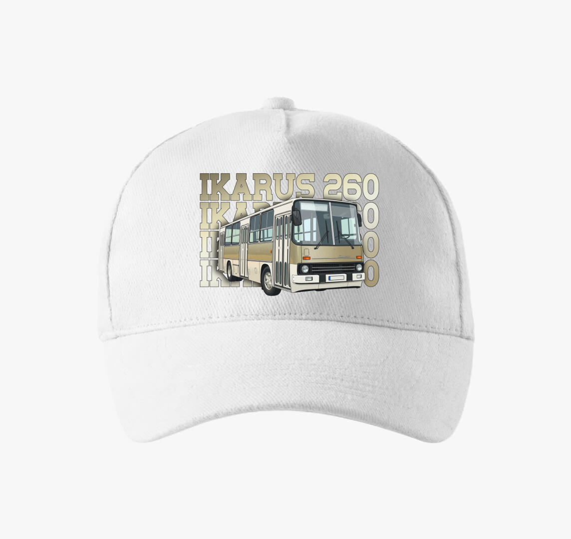 Ikarus 260 Busz 1 baseball sapka — Fehér