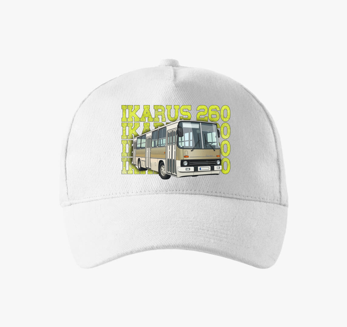 Ikarus 260 Busz 2 baseball sapka — Fehér