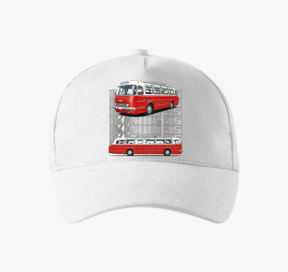 Ikarus 55 Busz baseball sapka — Fehér