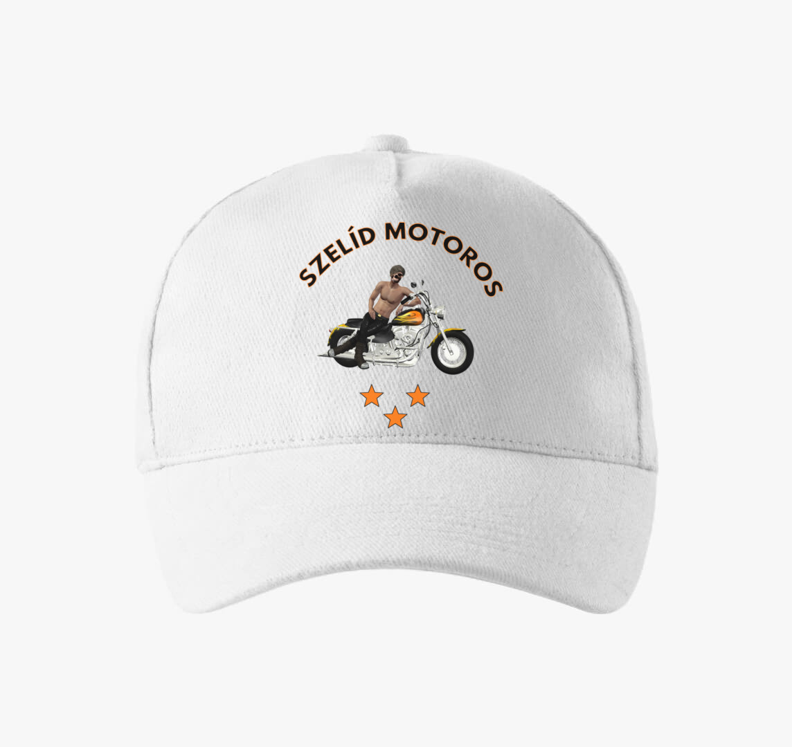 Szelíd Motoros baseball sapka — Fehér