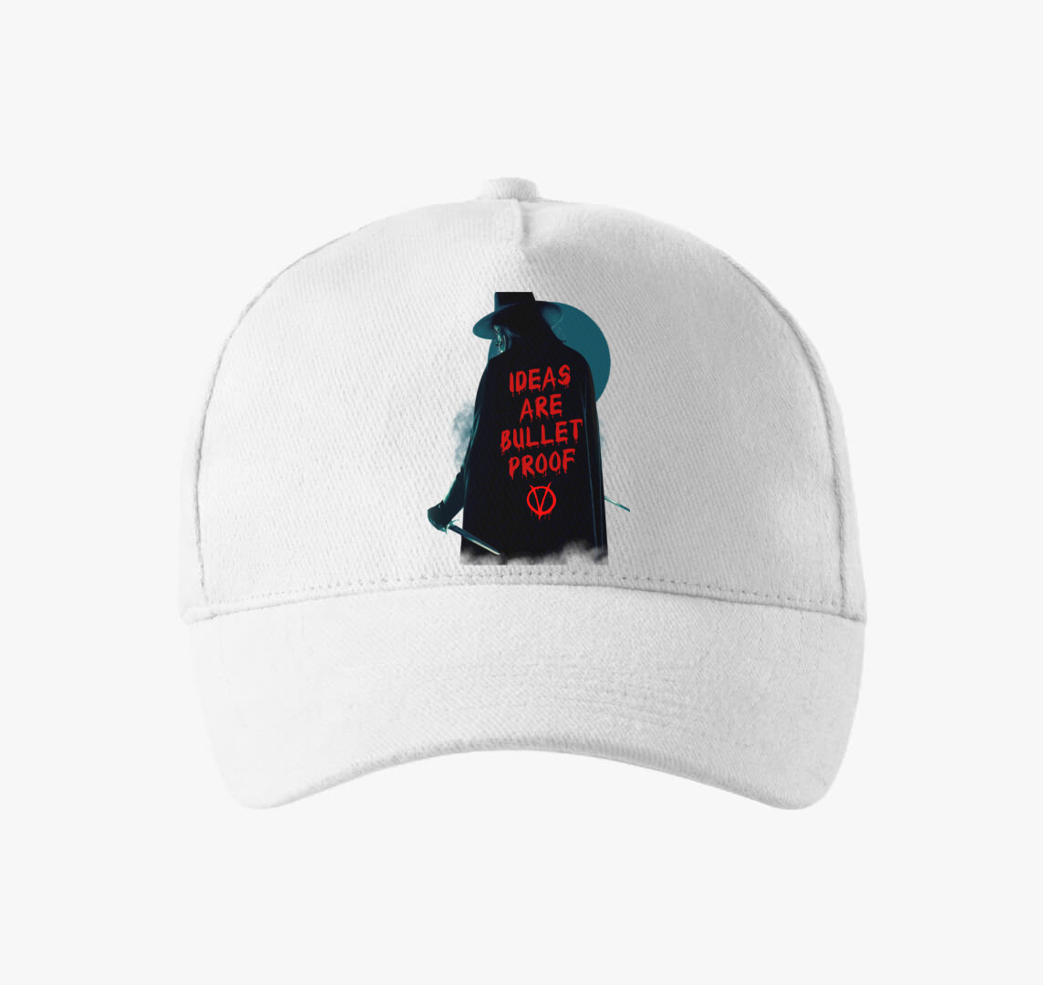 V for Vendetta 1baseball sapka — Fehér