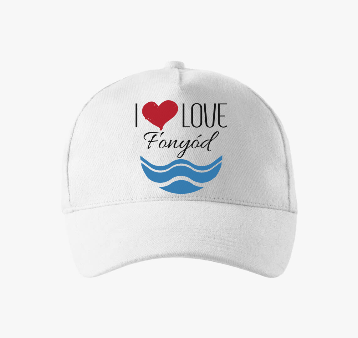 I love Fonyód baseball sapka — Fehér
