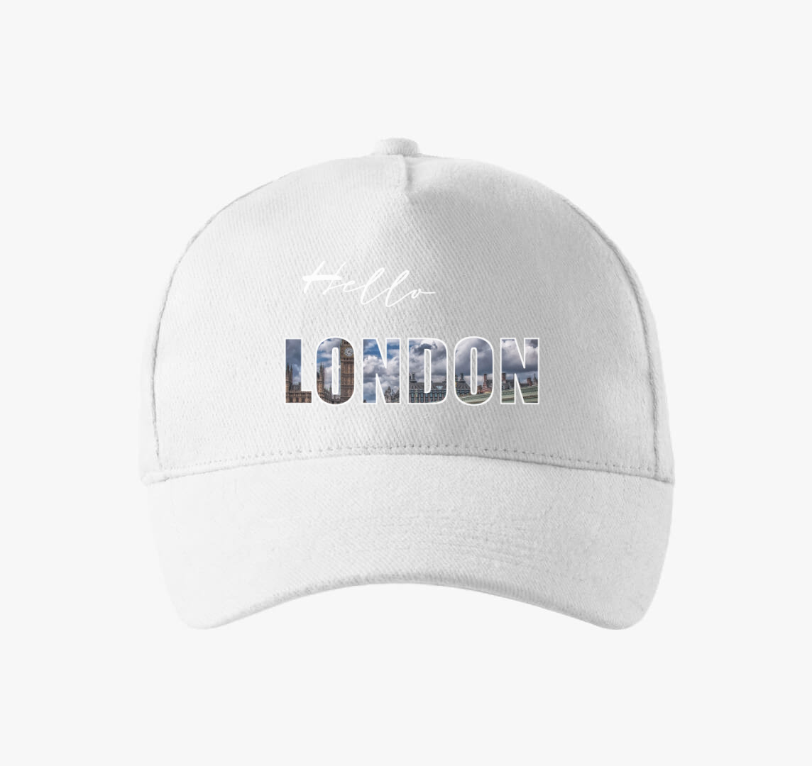 Hello London baseball sapka — Fehér