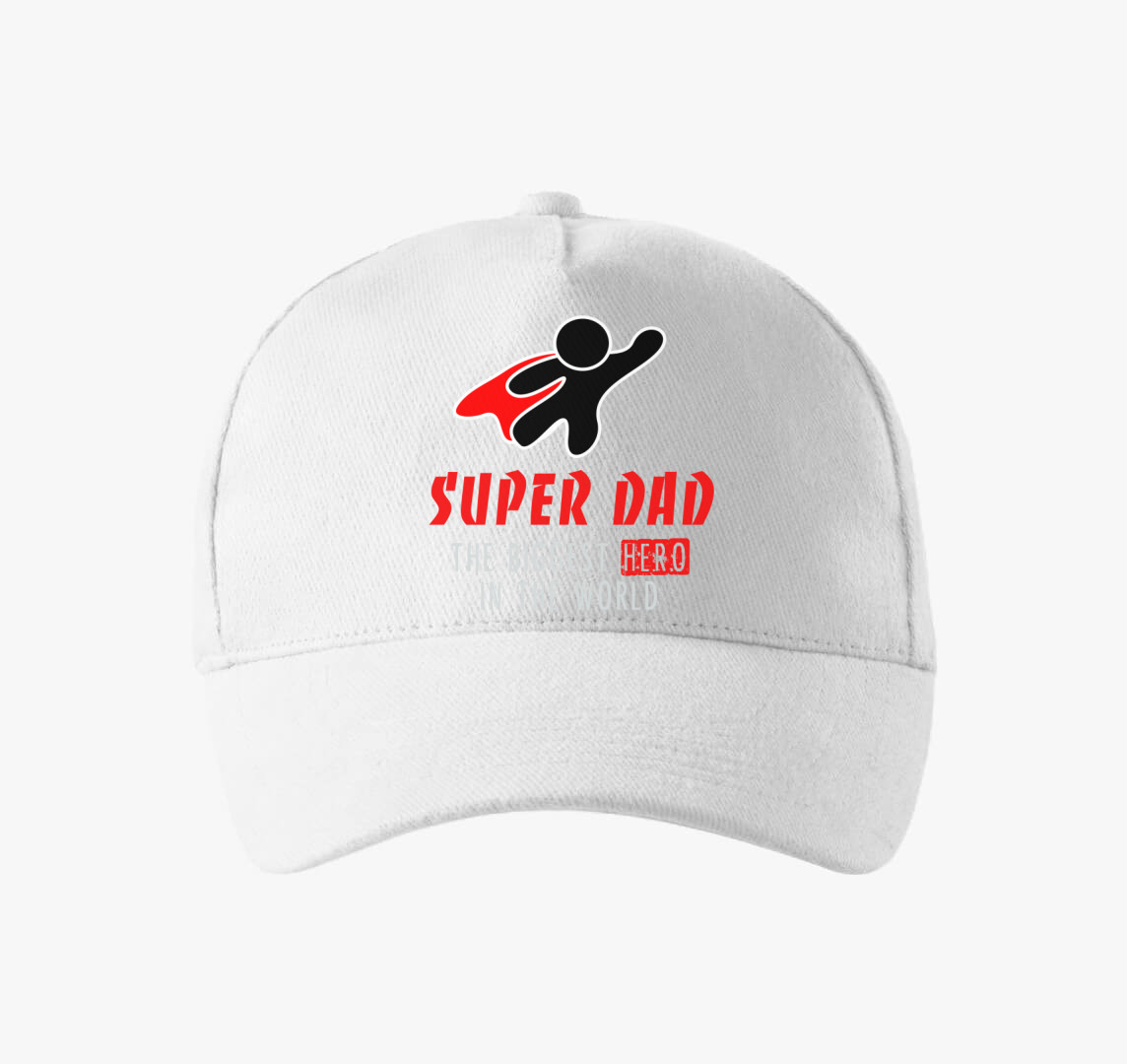 Super Dad baseball sapka — Fehér