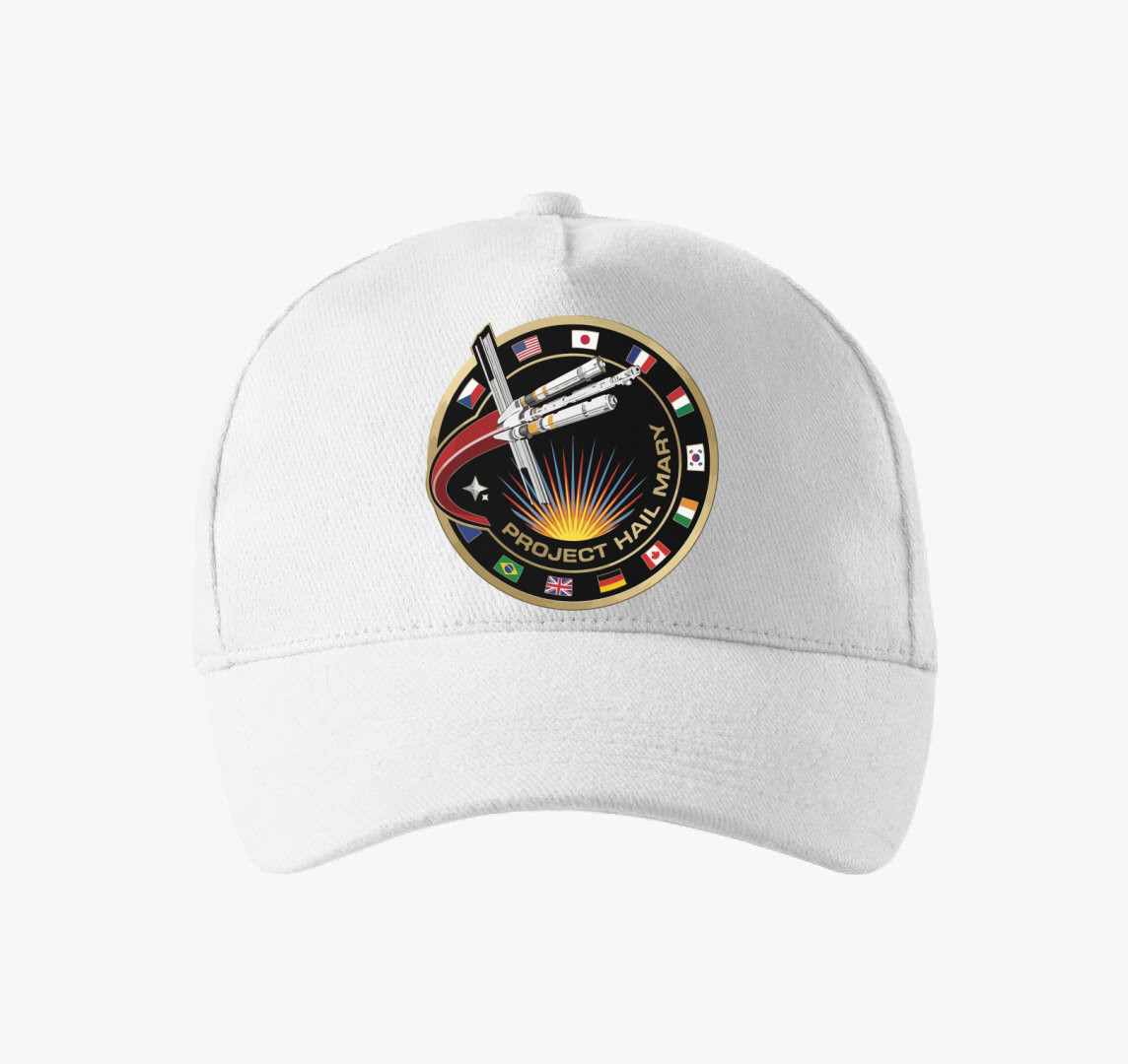 Project Hail Mary logó baseball sapka — Fehér