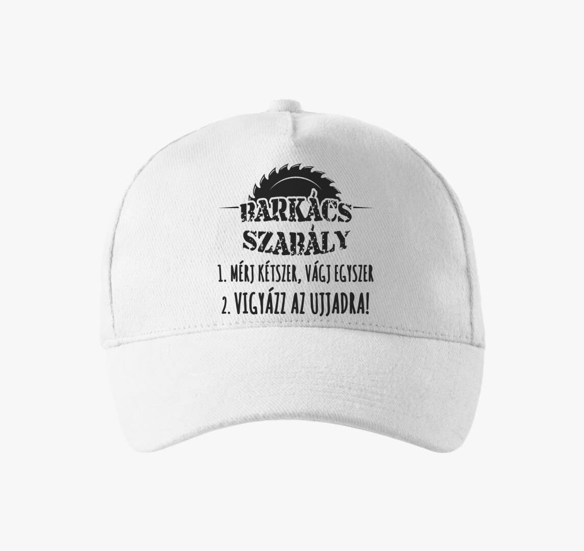 Barkács szabály baseball sapka — Fehér