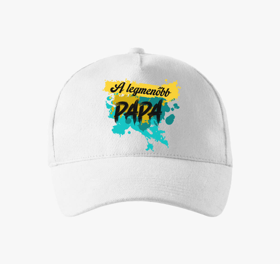 A legmenőbb Papa feliartos baseball sapka — Fehér