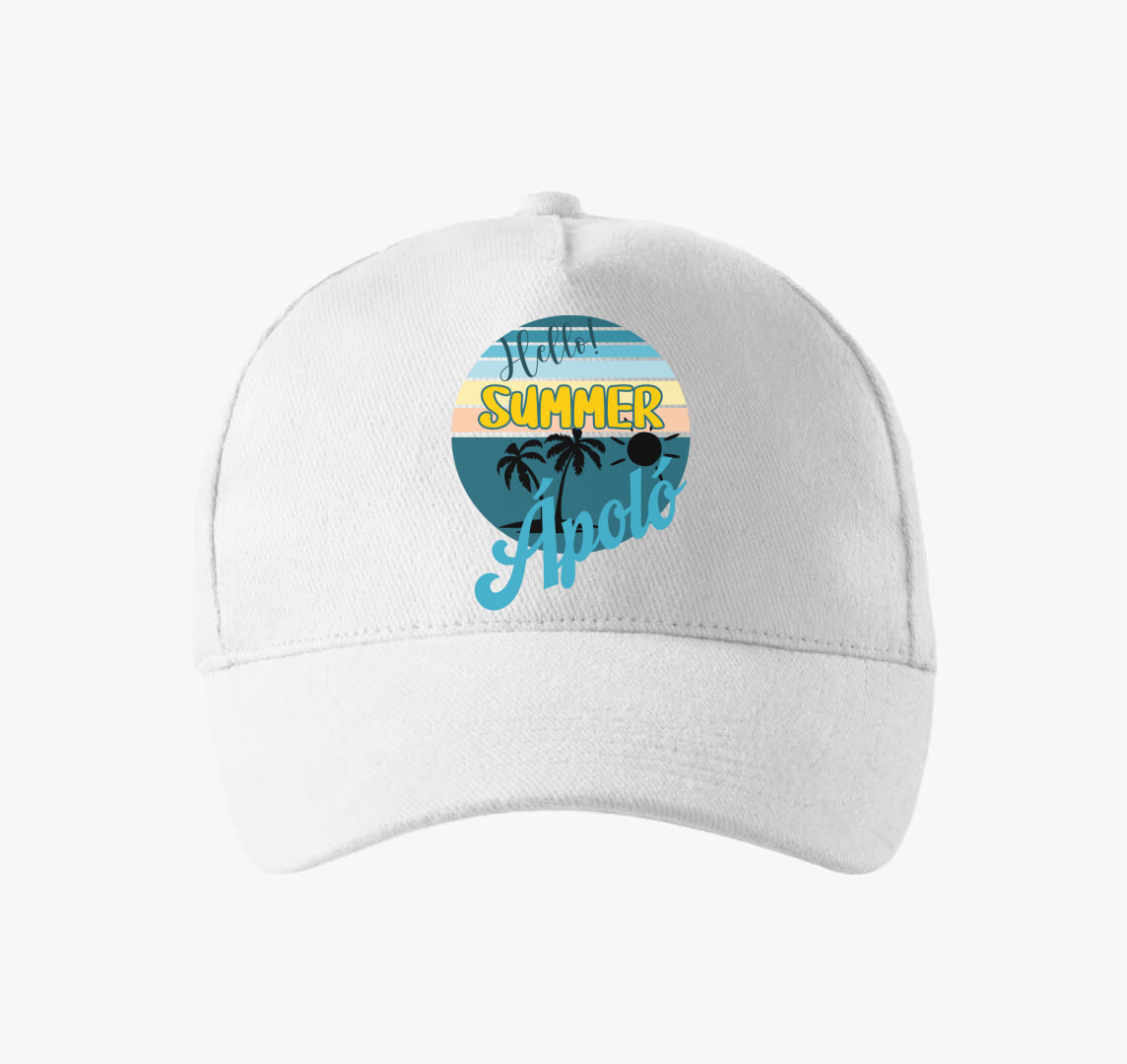 Hello Summer ápoló baseball sapka — Fehér