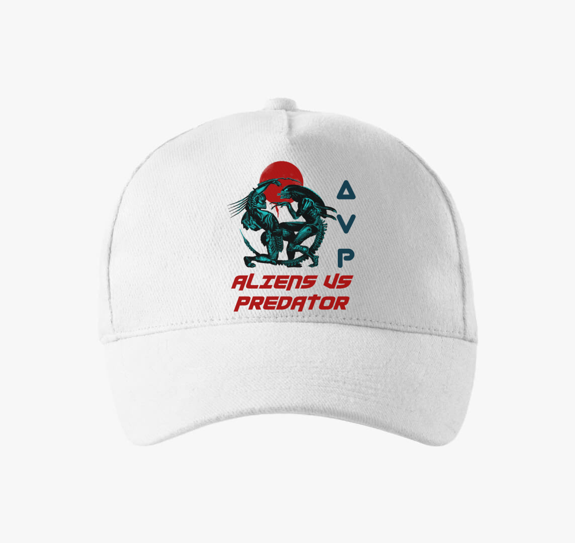 Alien vs Predator baseball sapka — Fehér