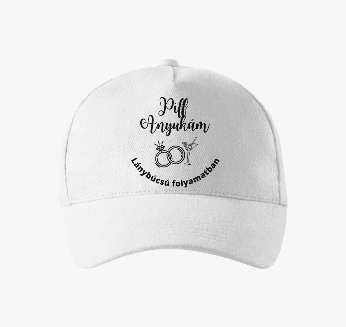 Lánybúcsú folyamatban baseball sapka — Fehér