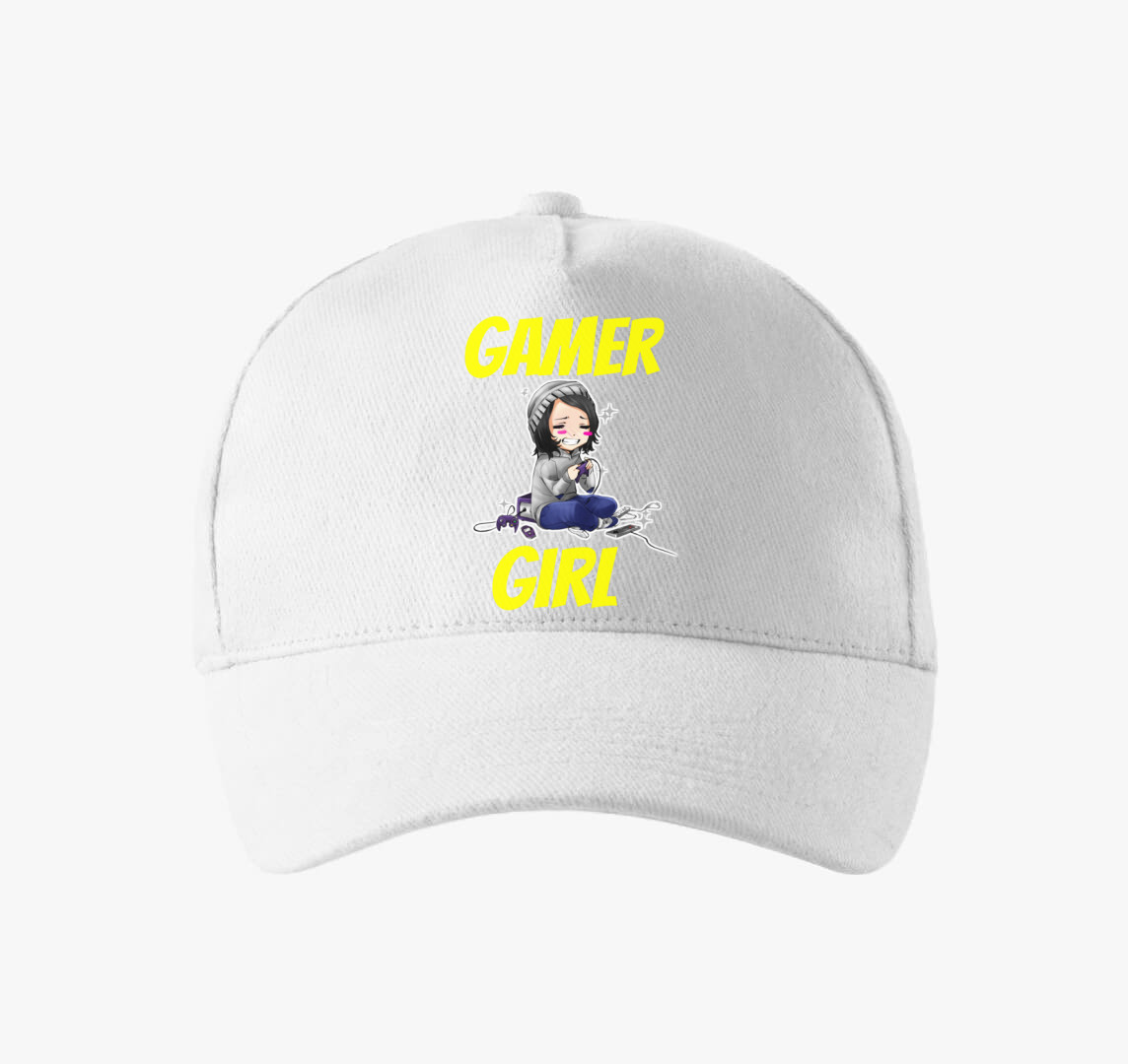 Gamer Girl v2 baseball sapka — Fehér