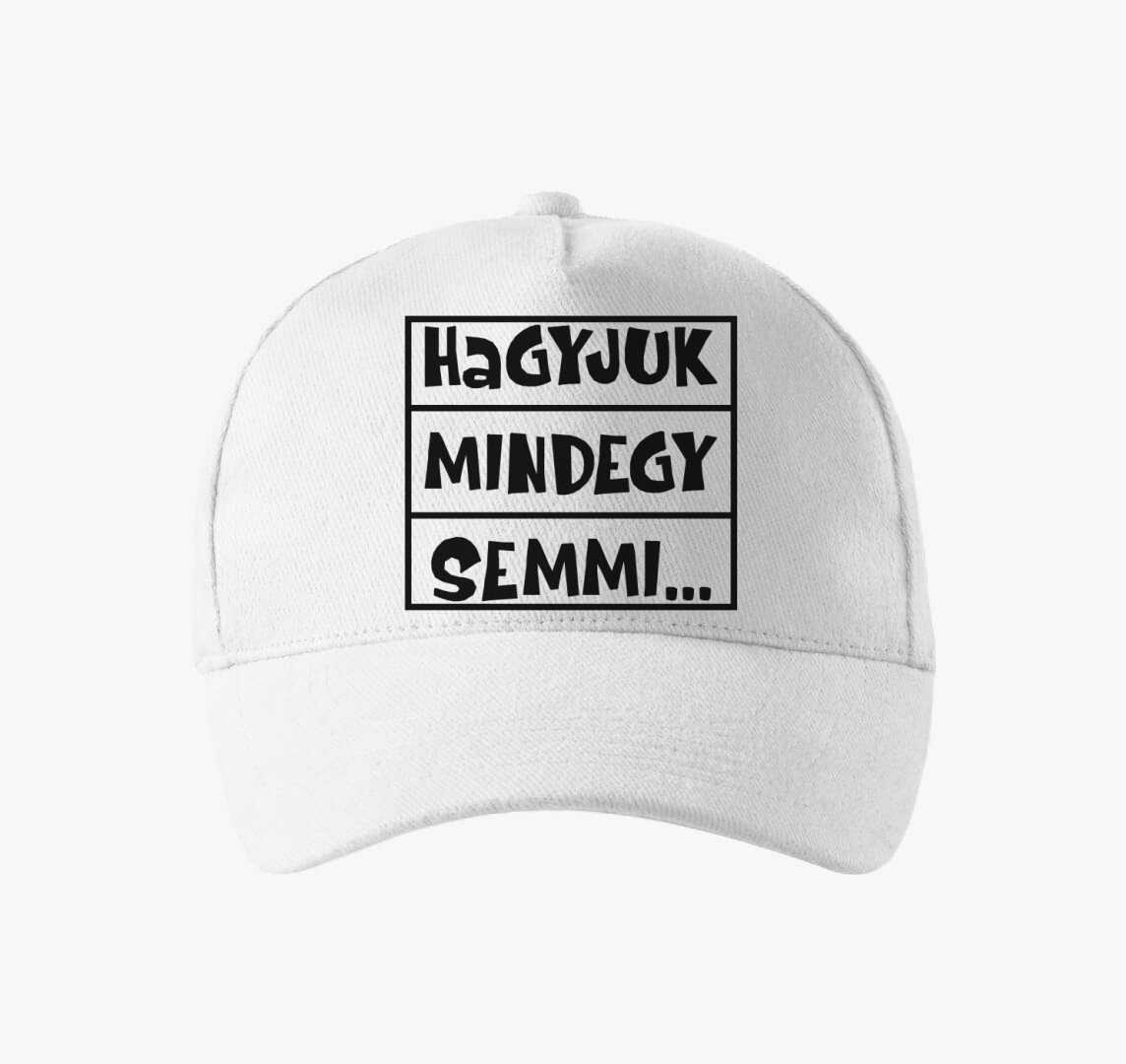 Duzzogós baseball sapka — Fehér