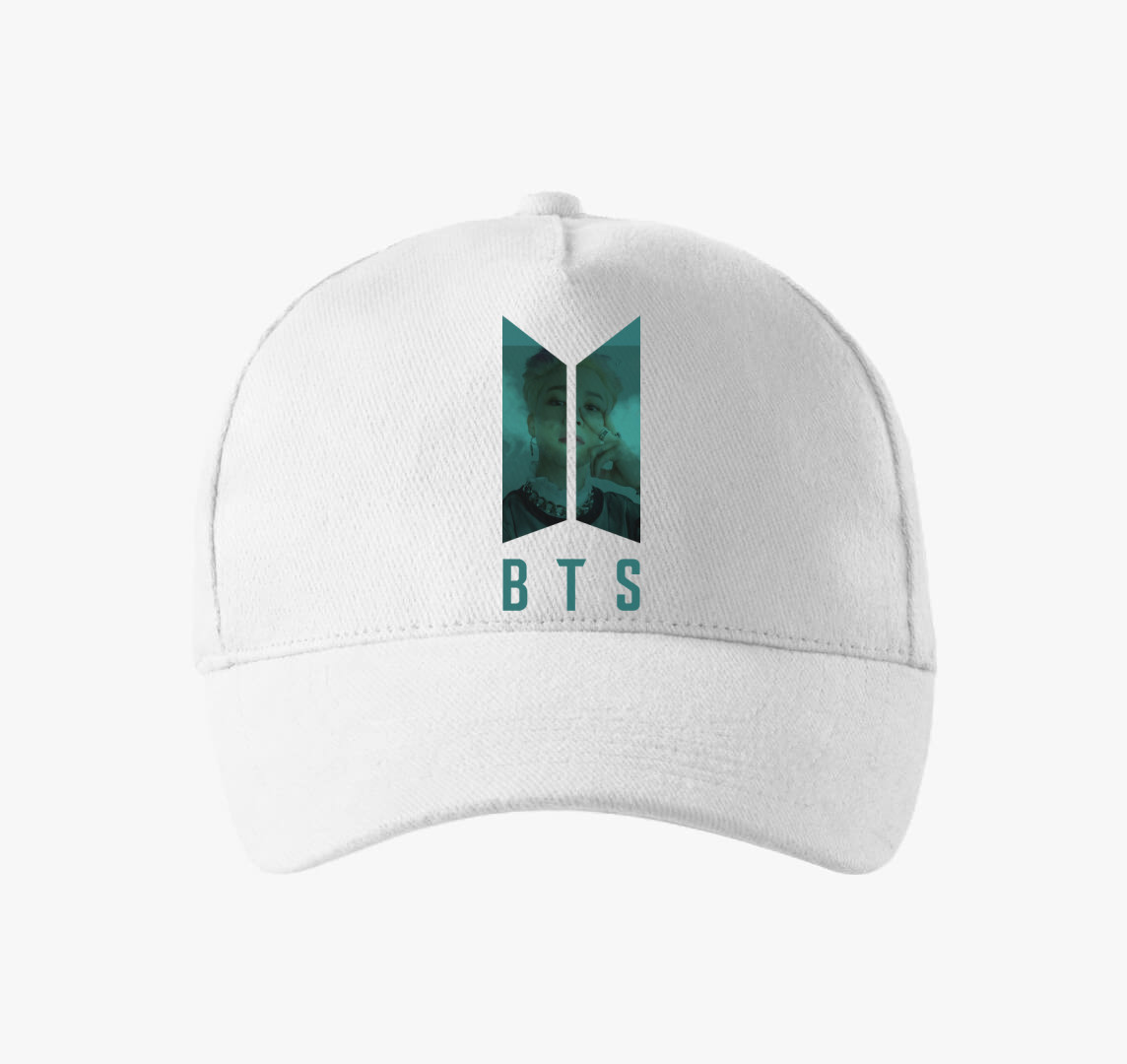 BTS Jimin baseball sapka — Fehér