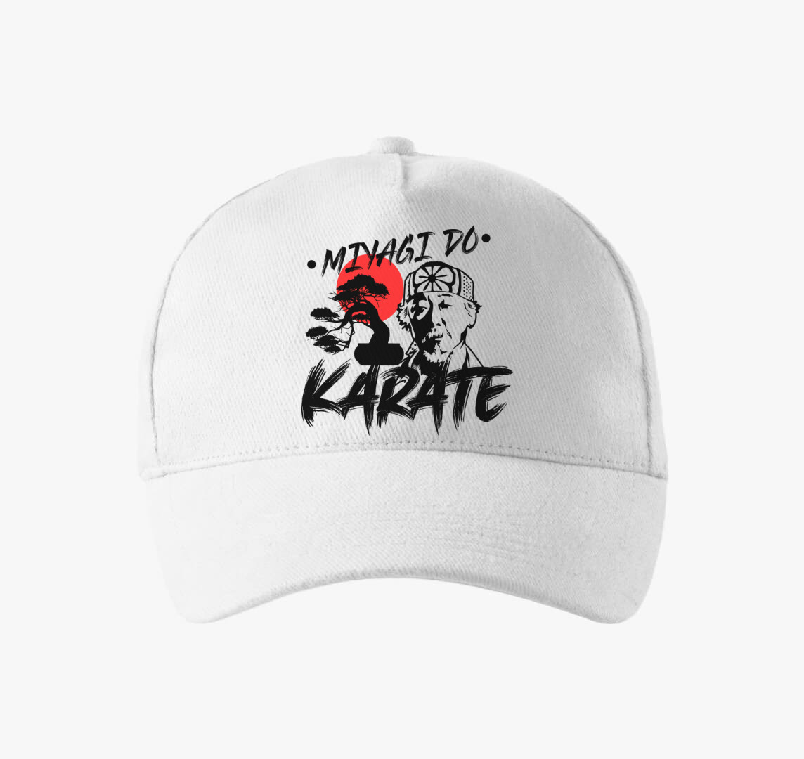 Míyagi arc baseball sapka — Fehér