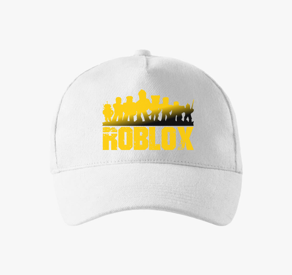 Roblox feliratos baseball sapka — Fehér