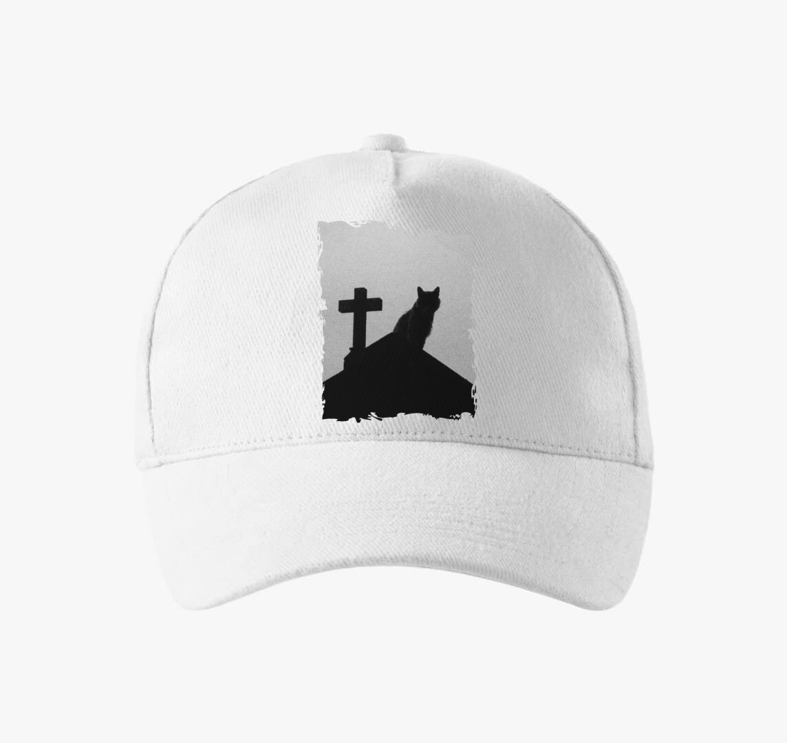 Cuki cicás  baseball sapka — Fehér
