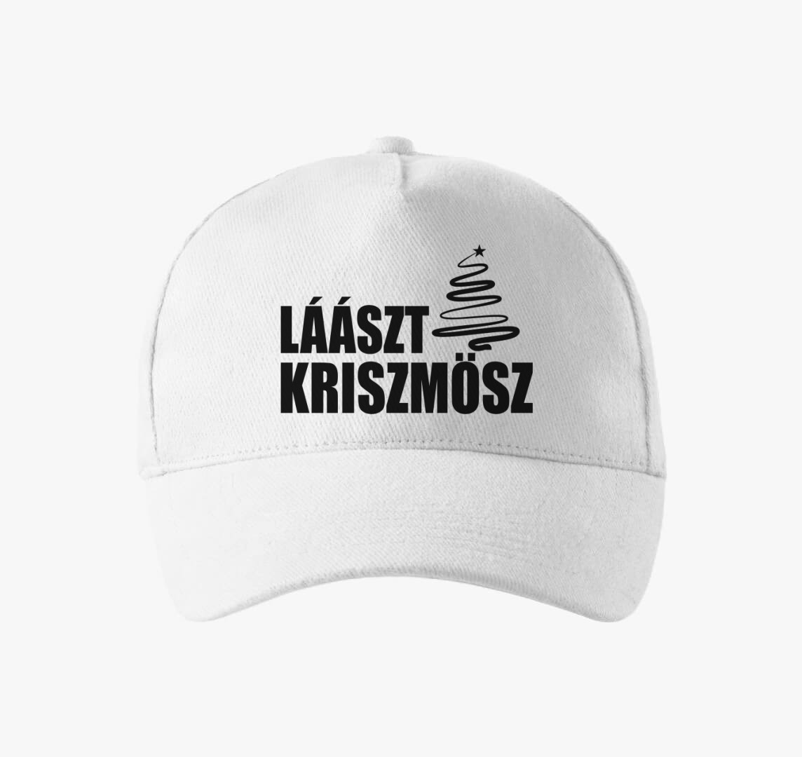 Lászt kriszmösz baseball sapka — Fehér