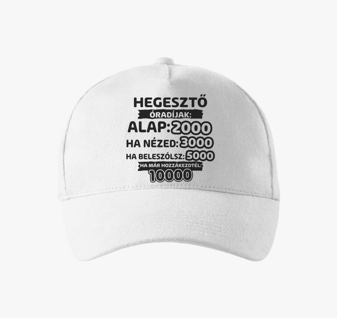 Hegesztő óradíjak munka baseball sapka — Fehér