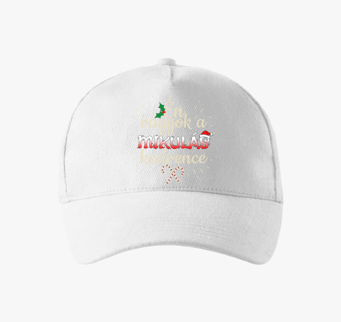 Mikulás kedvence baseball sapka — Fehér