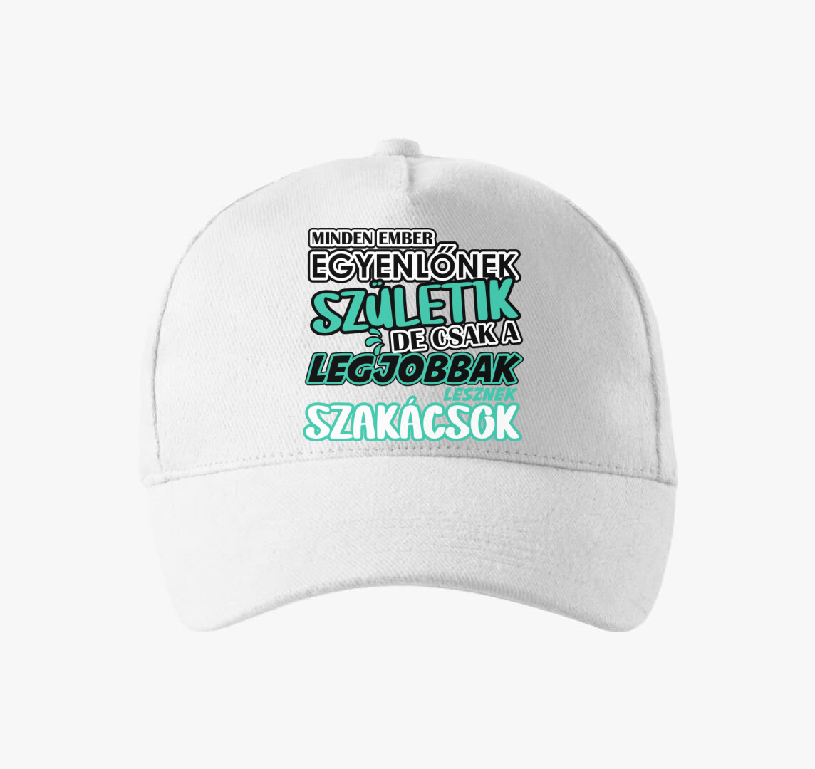 Egyenlőnek születik szakács baseball sapka — Fehér