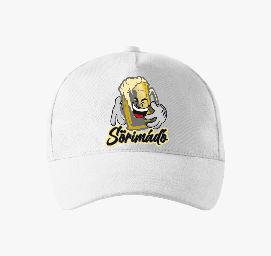 Comic sörimádó baseball sapka — Fehér