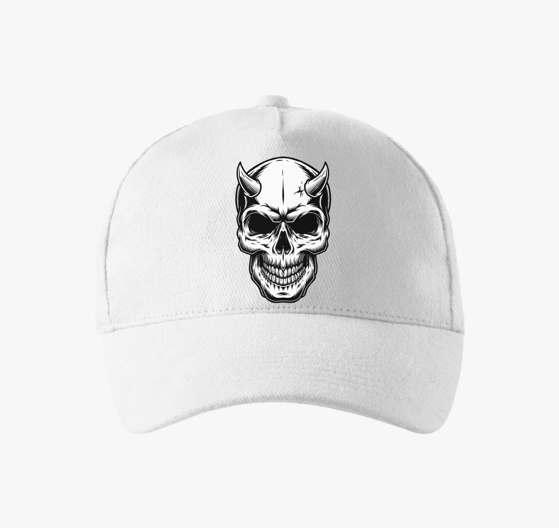 Skull koponya baseball sapka — Fehér