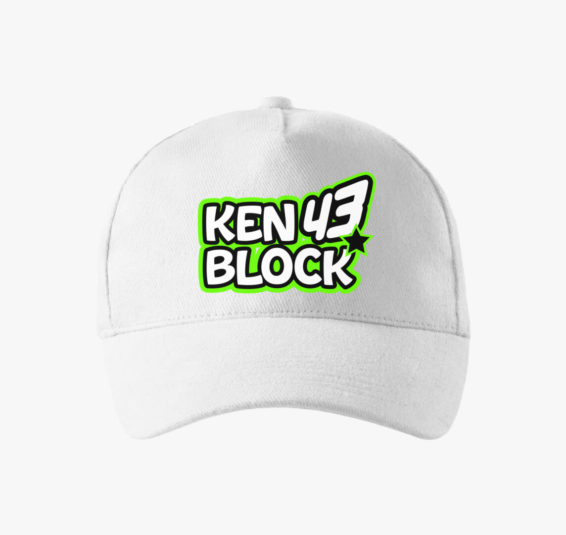 Ken Block baseball sapka — Fehér