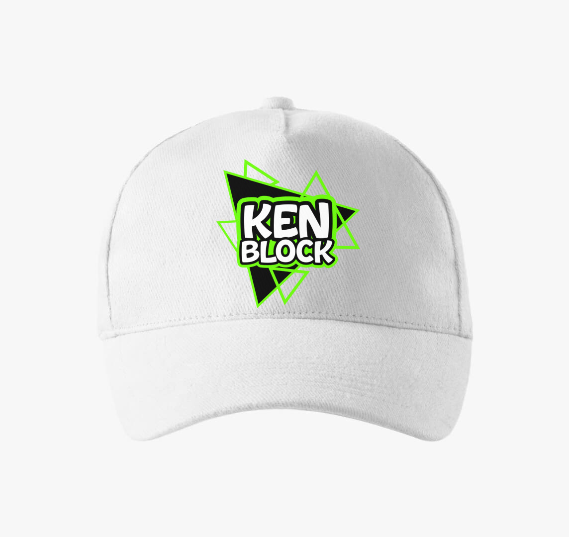 Ken Block feliratú baseball sapka — Fehér